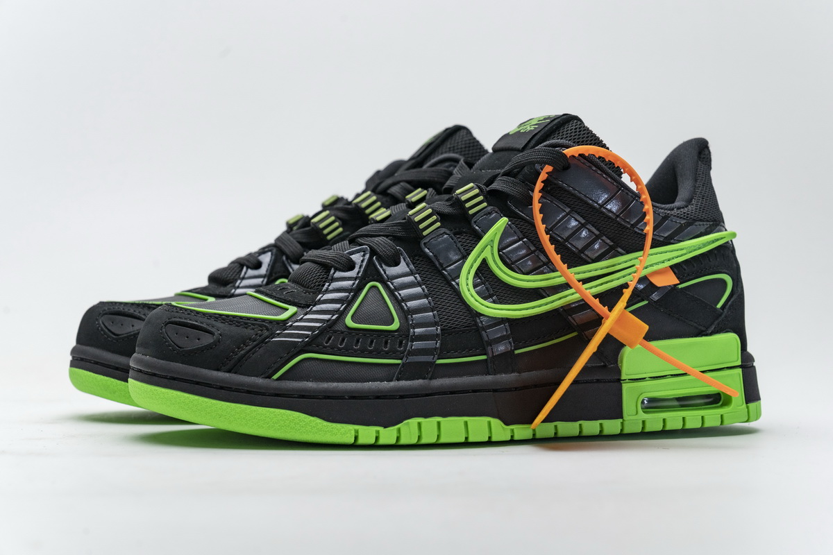Cu6015 001 Off White X Nike Air Rubber Dunk Green Strike 4 - www.kickbulk.co